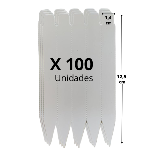 Etiqueta Pincho Pack 100 unidades (Color Blanco)