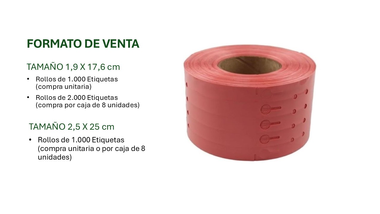 formato de venta Etiquetas para plantas y viveros